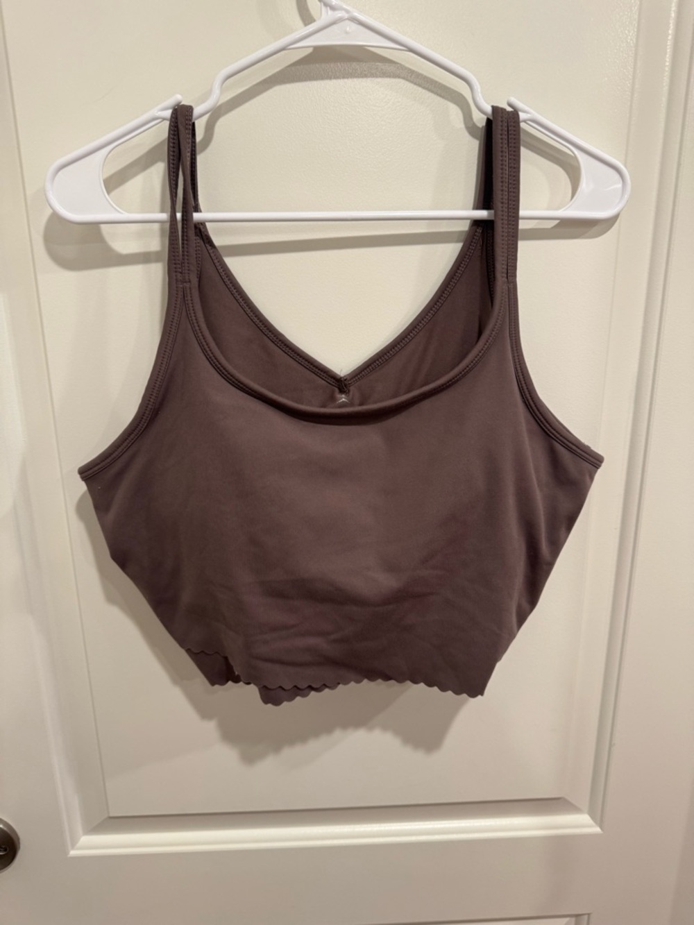 Danskin Brown Scoop Neck Cropped Tank